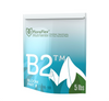 FloraFlex Nutrients B2 (5 lb) is part of a two part water soluble formula, providing essential nutrients needed for vigorous plant growth throughout the entire flowering stage. At lower dosages B1 and B2 can be used as a base along with other additives. This product is shown on an angle, in a blue and white  square package with white leaves in the right corner. 