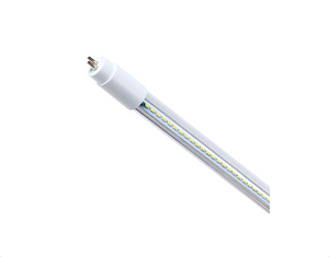 Sunblaster 48" LED Conversion & Replacement Lamps instantly convert T5HO fluorescent driven lighting fixtures to High Quality LED Horticultural output in just seconds. 100% compatible with all remote and self-ballasted T5HO lighting fixtures. This product is cylindrical in shape with a white top and gold prongs. 