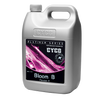 Cyco Platinum Series Bloom B (1-5-6) is the first of two parts that make up the base nutrient system for the flowering stages of a plant's growth. This product comes in a 4L silver jug-like container with a black label and an electric pink image with text surrounding it.