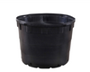 24" black nursery pot with drainage holes on the sides