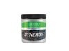 Grotek Synergy is a clay-based powder containing fungi, which help plants achieve explosive root development and overall growth all the way to harvest. This product comes in a silver circular container with a black lid, silver label, with green and black accents.