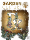 Garden Culture Magazine – A vibrant cover featuring the letters "RX" prominently in the center, with flowers and mushrooms growing from the letters. Additional mushrooms and plants decorate the lower edges of the cover.
