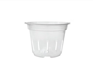 Clear orchid pots, these transparent pots have side slits along the sides of the pots, ideal for ventilation and water control. The bottom of the pots is lined with air holes and slits for better drainage allowing the roots to grow better. 