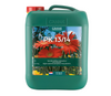 Canna PK 13/14 is a A dynamic fruit formulation booster. This product comes in a rectangular green bottle with a handle on the top bottle with a bright red lid with red lid. The label has a blue sky, trees, red and yellow flowers on it.