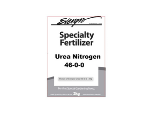 This product comes in a small white box with the brand name “Evergro” write-in script handwriting at the top of the box blow that “Specially Fertilizer” is printed in large black bold lettering. 