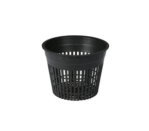 5" Mesh Pot with extended lip and cutouts along the side and base.