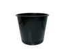 8" Mesh Bottom Pot. Black plastic pot with mesh bottom shown on a white background. 