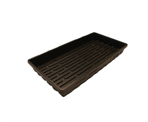 Mondi Propagation Tray. This product is black in colour with deep, continuous channels and ‘level fit’ wide ridges that prevent water pooling and provide better stability for propagation media. Dimensions are 10 x 20 standard size.