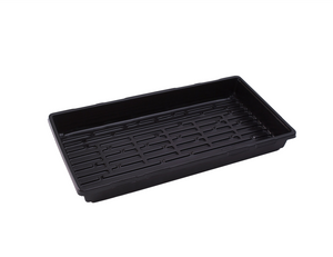 Sunblaster Propagation Tray. This product is black in colour with deep, continuous channels and ‘level fit’ wide ridges that prevent water pooling and provide better stability for propagation media. Dimensions are 10 x 20 standard size.