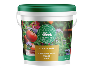 Gaia Green All Purpose is an excellent fertilizer for the landscape and garden. This blend combines a wide array of ingredients and is the only all-purpose fertilizer incorporating glacial rock dust and fossilized carbon complex. The ingredients in this powerful blend provide a range of essential nutrients required to build soil and produce flourishing plants.