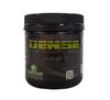 GreenPlanet Dense Bud Compactor is a flowering additive with a specially formulated blend of potassium, which can be used separately from your regular feeding program. It is designed to maximize mass and bulk flowers during the bloom stage. This product comes in a small black cylindrical black pot with a brown label with yellow text. 