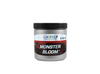 Grotek Monster Bloom's formula provides a powerful punch to plants, moving from floral initiation to developing the largest flowers and fruit possible. This product comes in a silver circular pot with a black lid, with a silver and red label.