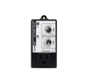 Grozone CY1 Cyclestat with Photocell is a cycle timer that allows gardeners to control any 120-volt pump, fan or other device on a periodic repeat cycle. This product is black in colour, plug outlet in the centre, silver and black dials on the top right. 