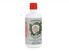 Hyshield helps boost your plants immune system. This product comes in a white cylindrical bottle with a red lid. The label is grey and white with a gold shield on top of a leaf with red writing.