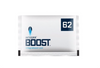 This is a close up shot of a white Boost packet. There’s a 62 in the top right corner in a blue box. 