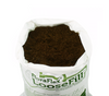 An overhead shot of an open FLora FLex Loose fill bag, the product is brown in colour.
