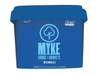 Myke Tree and Shrub Growth Supplement is an all-natural product that effectively harnesses the forces of nature. It delivers superior growing results, expands the life span of trees and shrubs, and accelerates recovery from transplant shock. This product comes in a blue rectangular tub with rounded edges.