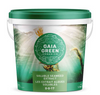 Gaia Green Soluble Seaweed Extract is made from North Atlantic Kelp (Ascophyllum nodosum) used on home gardens, landscapes, lawn, and turf, and is suitable for a full range of plant types. This product comes in a white tub with a green lid with an image of underwater seaweed.