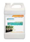 Botanicare Hydroguard is a natural bacterial (contains Bacillus amyloliquefaciens) root inoculant and water treatment that helps suppress and resist damping off diseases in soil and hydroponic gardens. This product comes in a 4L white jug-like container with a white label and a photo of sprouts in dirt off to the left. 
