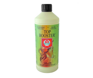 House & Garden Top Booster is an extremely powerful flowering stimulator. It acts on the basis of PK13-14 with the added benefits of Eddha-Fe (iron). This product comes in a yellow cylindrical bottle with a black lid, green and orange label. 